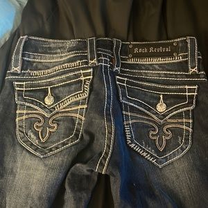 Rock revivals capris dark blue ,